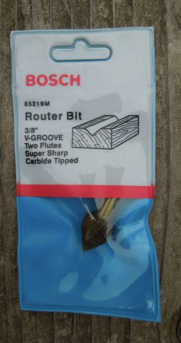 *NEW* Bosch 85219M V-Groove &amp; Scoring Router Bit Carbide 1/4&#034; Shank Made/USA