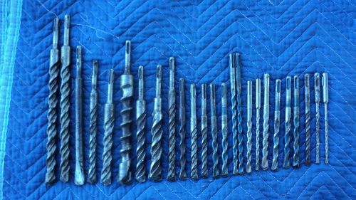 CONCRETE DRILL BITS LOT OF 25  DEWALT AND ANSI   MOSTLY ANSI  MADE IN GERMANY