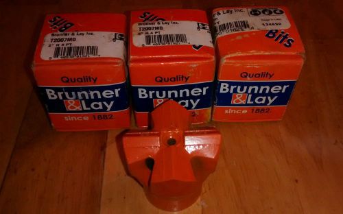 3 NEW in box Brunner &amp; Lay 2&#034; Carbide inserted Rock Bit  FREE SHIPPING