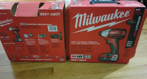 Milwaukee cordless 2 speed impact driver kit,18v,1/4 in g7498145 for sale
