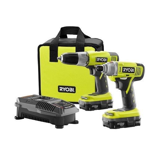 Ryobi - 18-Volt ONE+ Lithium-Ion Drill/Driver and Impact Driver Kit (2-Tool)