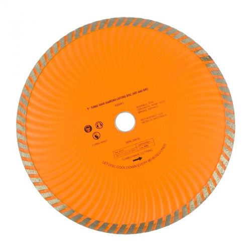 9&#034; 230mm turbo wave diamond cutting disc (wet and dry) angle grinder disc te450 for sale