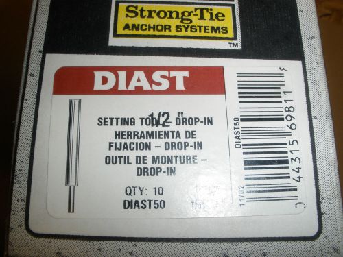 Lot of (4) Simpson Strong Tie DIAST50 1/2&#034; drop in anchor setting tools