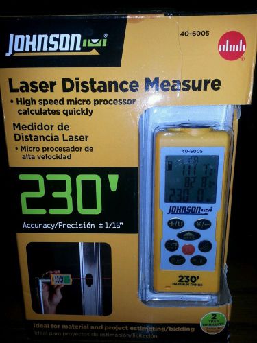 230&#039; johnson laser distance measure 40-6005 for sale