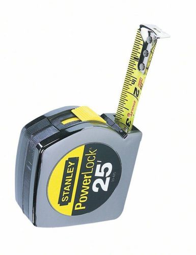 Measuring tape rule 25 foot tools w/ belt clip abs case powerlock gift new door for sale