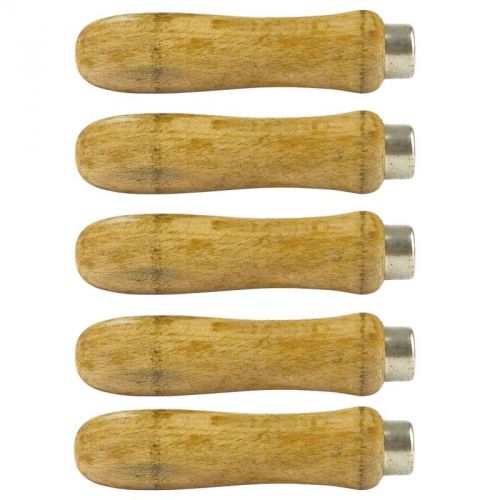 4&#034; long wooden file handle x 5 shaft hand files trade tool diy industrial te503 for sale