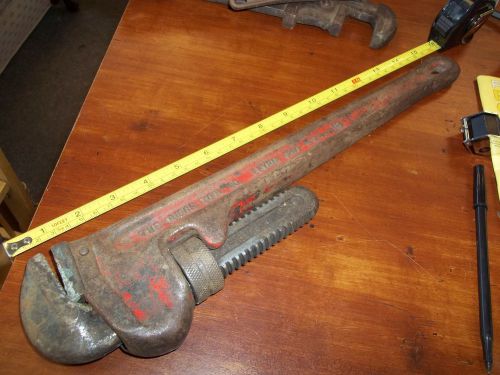 Ridgid 18&#039;&#039; Pipe Wrench Plumbing Threading Tool
