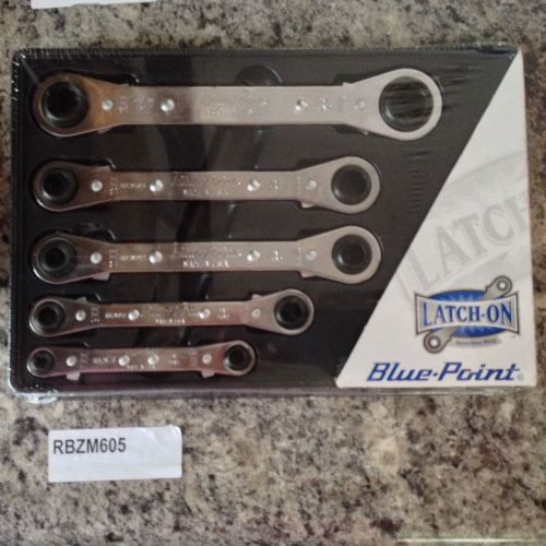 Blue point metric wrench set, ratcheting box latch-on®, 0° offset, 5 pc rbzm605 for sale