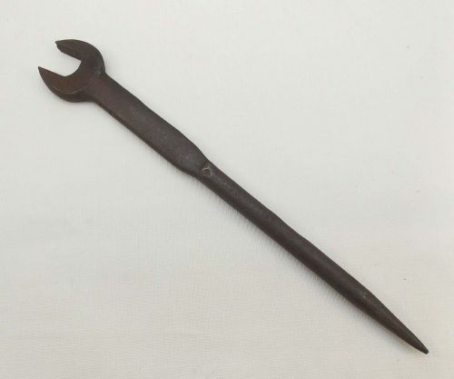 Vintage spud wrench 1 1/4&#034; open end, 19&#034; long made in u.s.a ironworker iron work for sale
