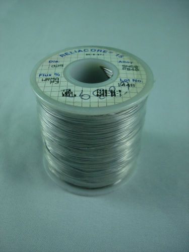 ALPHA METALS 1 LB Solder Wire, .025&#034; dia., Core Size-66 Sn60Pb40