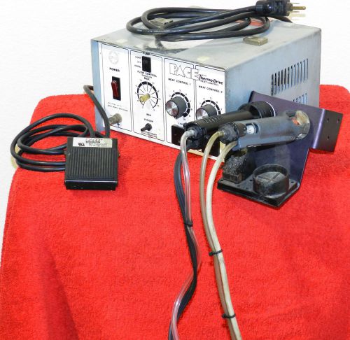 Pace desoldering station w/foot pedal 2 solder extractor&#039;s and tips for sale
