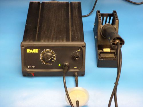 Pace st-75 single soldering station with sx-80 desolder iron and holder st75 for sale