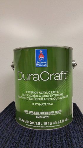 Sherwin Williams DuraCraft Exterior Acrylic Flat Deep Base 6503-52123(4 Gallons)