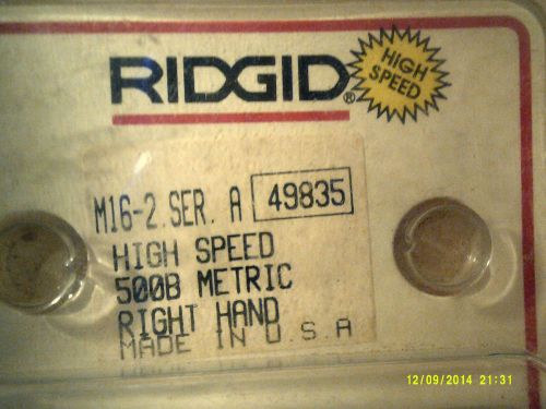 RIDGID 500B HIGH SPEED METRIC RIGHT HAND CAT NUMBER 49835