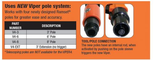 Ramset viper4 3&#039; pole extension for sale