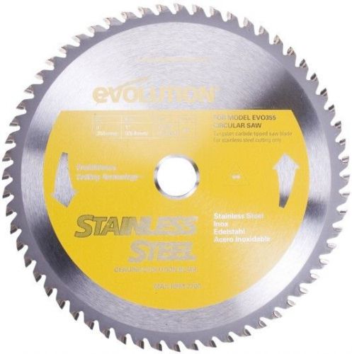 EVOLUTION TCT 14&#034; STAINLESS STEEL-CUTTING SAW BLADE