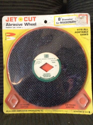 8&#034; Jet Cut Abrasive Wheel for Masonry for Portable Saws 1/2&#034; and 5/8&#034; Adapters