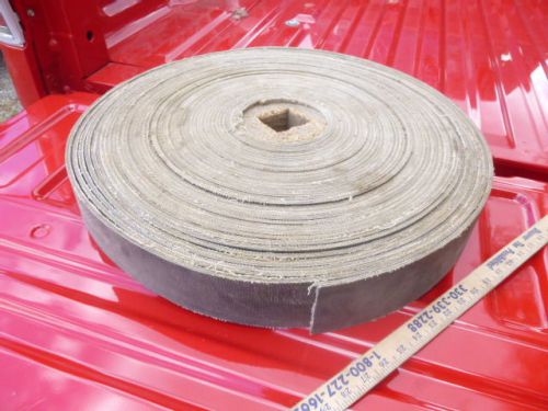 20 FT 3&#034; CANVAS FLAT BELT BELTING MATERIAL ANTIQUE MACHINERY PARTS