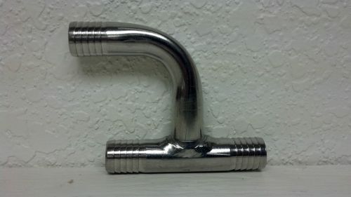 Stainless Barb &#034;h&#034;  BEND, 1/2&#034; x 1/2&#034;  BARB
