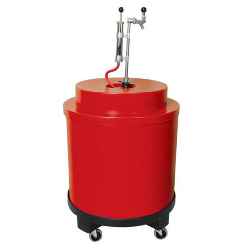 Beer keg super cooler - red - keep draft beer cold - party &amp; event drink holder for sale