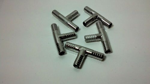 Barb fitting 3/8 tee ss economy lot of 5 for sale