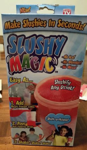 Ice Magic Slushy Frozen Beverage Juice Icy Slushee Slush Slushie Maker Cup Set