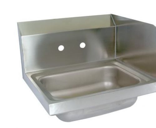 WALL MOUNT HAND SINK 17&#034; With RIGHT Side Splash