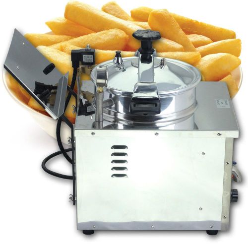 New commercial reliable 16l stainless steel cooking countertop pressure fryer for sale