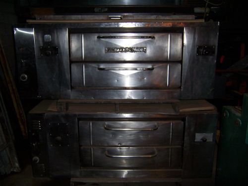Reconditioned baker&#039;s pride 452 double stack 4 pie pizza oven for sale