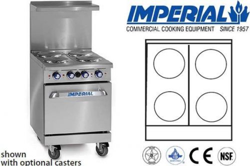 IMPERIAL COMMERCIAL RESTAURANT RANGE 24&#034; WITH 20&#034; OVEN ELECTRIC MODEL IR-4-E