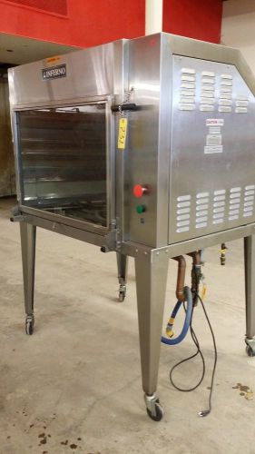 Hardt Inferno 35PT Gas Rotisserie Pass Thru Oven Commercial With Cart