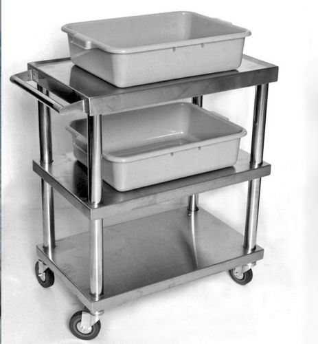 All Stainless Steel Small Rolling Utility/Bus Cart NSF