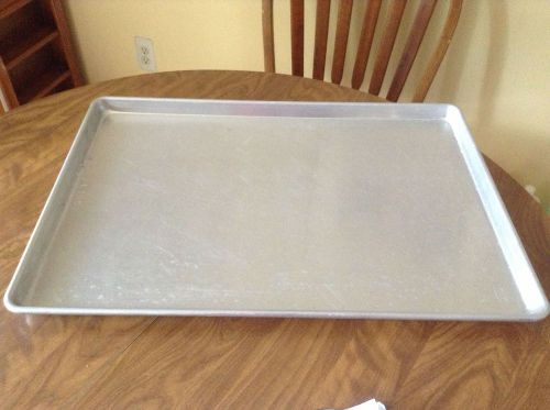 VINTAGE AWREYS BAKERY COMMERCIAL FULL ALUMINUM PASTRY SHEET BAKING PAN 25&#034;X17.5&#034;