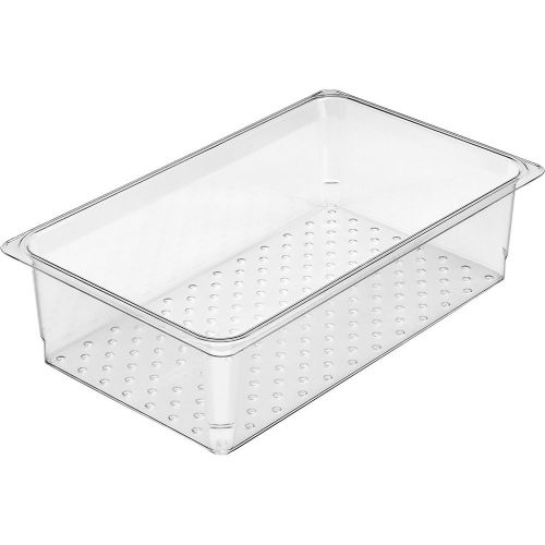 CAMBRO COLANDER PANS, GN 1/1, 5&#034; DEEP, 6PK CLEAR 15CLRCW-135