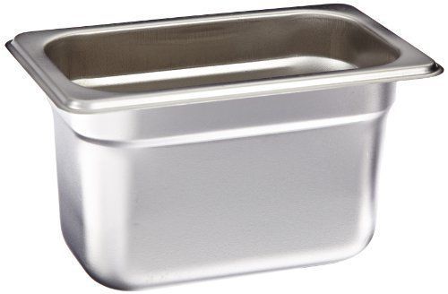 Crestware 4194 1/9 Size x 4&#034; Deep  Stainless Steel Steamtable Pan