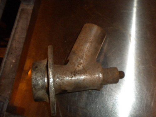 MEAT GRINDER ANGLED THROAT, AUGER, KNIFE, PLATE, NUT - MUST SELL! SEND ANY OFFER