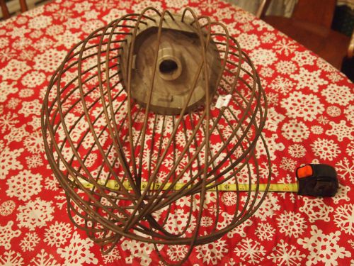 Large Commercial Wire Whisk 23&#034; x 14&#034; Steampunk Lamp Shade Mixer Attachment