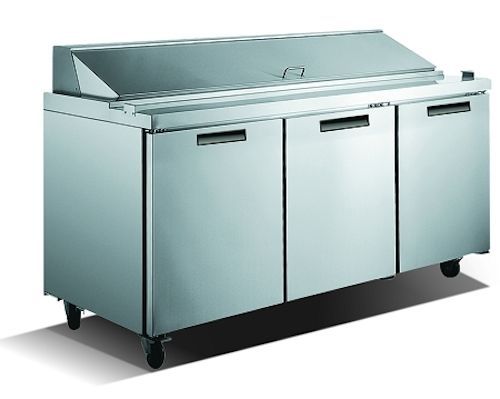 Metalfrio  70&#034; three (3) door sandwich prep table - scl3-70-18 for sale