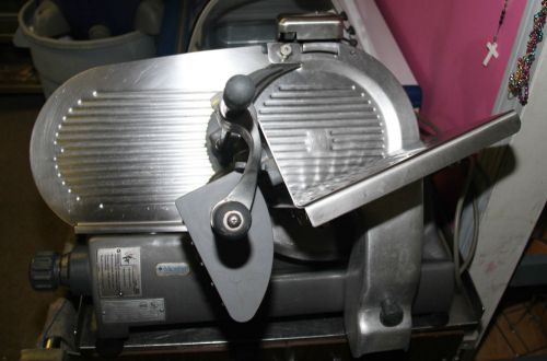 Hobart 2612 deli meat slicer with sharpener ready to slice your meat! ss top for sale