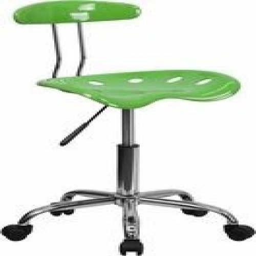 Flash furniture lf-214-spicylime-gg vibrant spicy lime and chrome computer task for sale