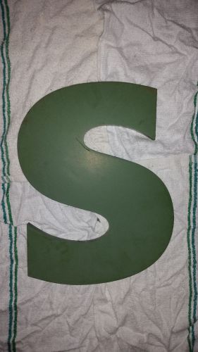 Exterior Sign Letter &#034;S&#034;