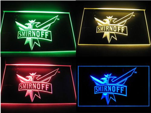 Smirnoff Vodka LED Logo for Beer Bar Pub Pool Billiards Club Neon Light Sign