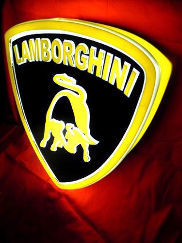 Lamborghini italian automobili light box sign for sale