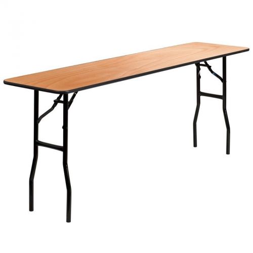 Lot of 32 6ft wood top training room seminar classroom folding tables for sale