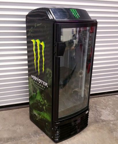 1 Glass Door Monster Cooler Radius Front IDW G-8 #2120 Commercial Display Drink
