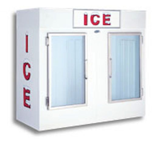 NEW LEER INDOOR L85, AUTO DEFROST GLASS DOORS, ICE MERCHANDISER - 85 CU FT