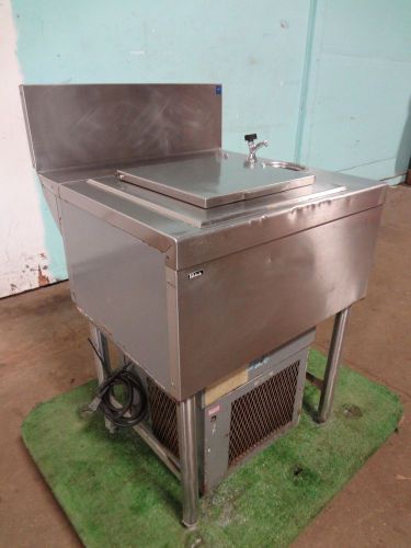 &#034; perlick &#034; h.d. commercial s.s refrigerated under counter ice cream station for sale