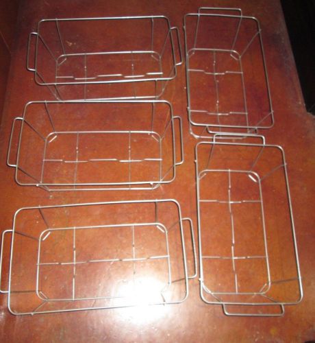 LOT OF 5 WIRE CHAFING DISH STANDS - CATERING PARTY BUFFET CHAFER FOOD WARMER