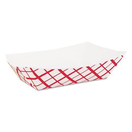 SCT Paper Food Baskets  2.5lb  Red/White - Includes 500 baskets.