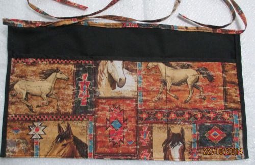 Waiter/waitress Server Waist Apron, Horse Patchwork